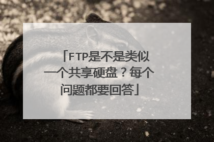 FTP是不是类似一个共享硬盘？每个问题都要回答