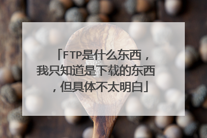 FTP是什么东西,我只知道是下载的东西,但具体不太明白