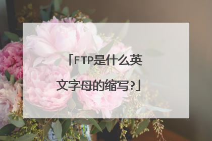 FTP是什么英文字母的缩写?