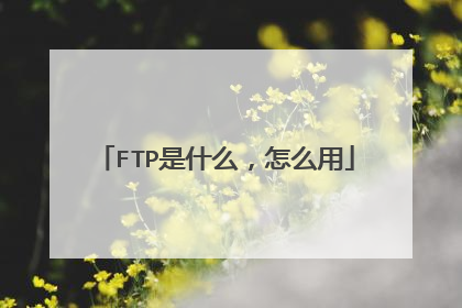 FTP是什么，怎么用