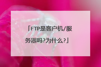 FTP是客户机/服务器吗?为什么?
