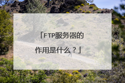 FTP服务器的作用是什么？