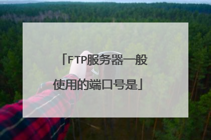 FTP服务器一般使用的端口号是
