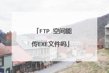 FTP 空间能传EXE文件吗