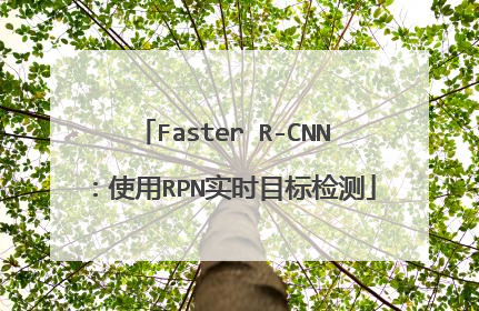 Faster R-CNN：使用RPN实时目标检测