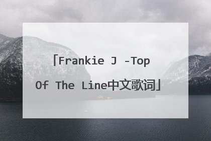 Frankie J -Top Of The Line中文歌词