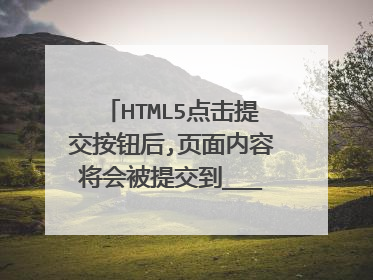 HTML5点击提交按钮后,页面内容将会被提交到___________指定的路径.