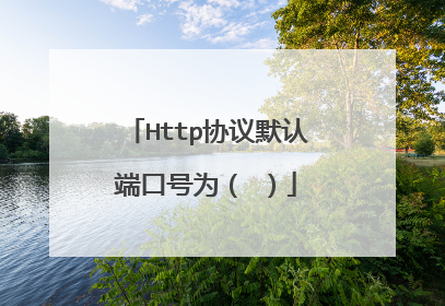 Http协议默认端口号为（ ）