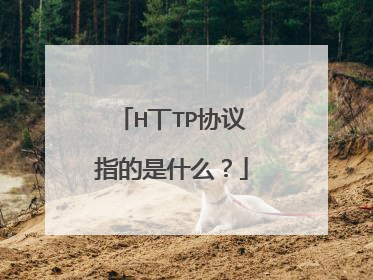H丅TP协议指的是什么?