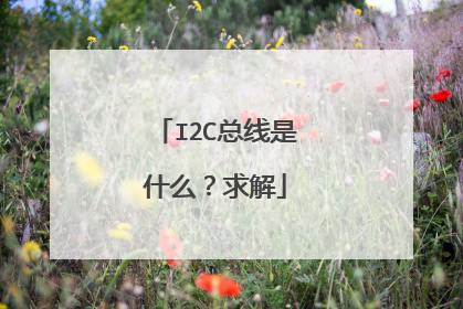I2C总线是什么？求解
