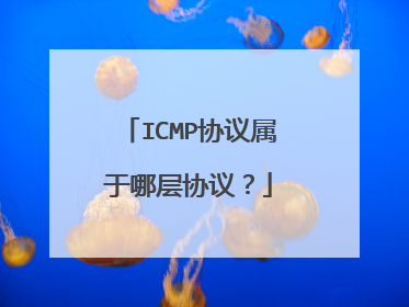 ICMP协议属于哪层协议？