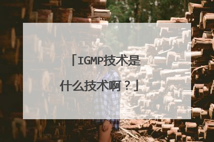 IGMP技术是什么技术啊?