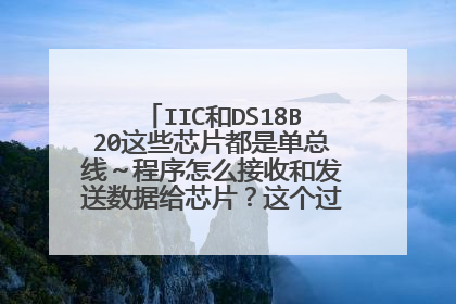 IIC和DS18B20这些芯片都是单总线～程序怎么接收和发送数据给芯片？这个过程是怎么样的