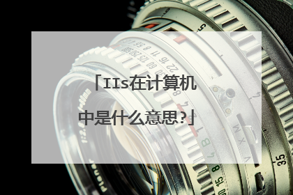 IIs在计算机中是什么意思?
