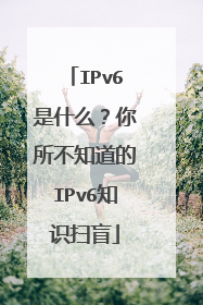 IPv6是什么？你所不知道的IPv6知识扫盲