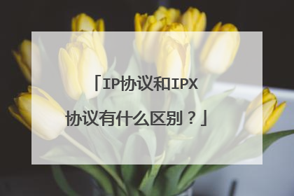 IP协议和IPX协议有什么区别?