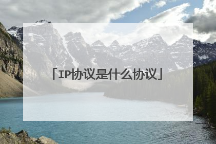 IP协议是什么协议