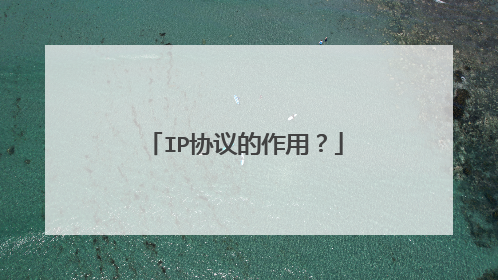 IP协议的作用？