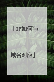 IP如何与域名对应