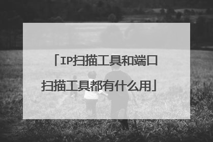 IP扫描工具和端口扫描工具都有什么用