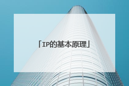 IP的基本原理