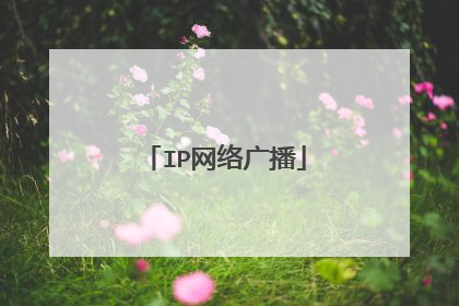 IP网络广播