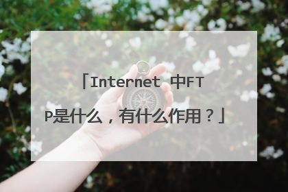 Internet 中FTP是什么，有什么作用？