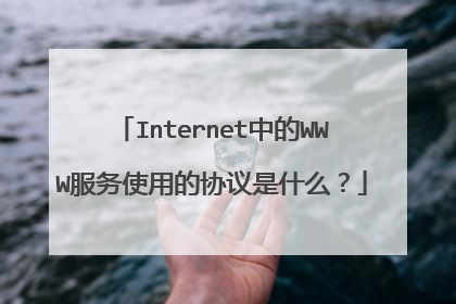 Internet中的WWW服务使用的协议是什么?