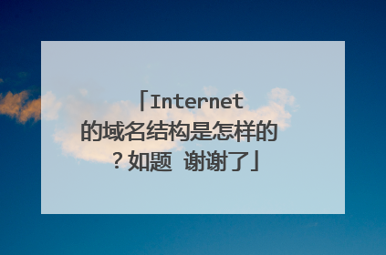 Internet的域名结构是怎样的？如题 谢谢了