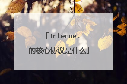 Internet的核心协议是什么