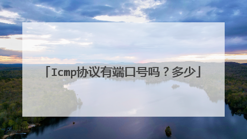 Icmp协议有端口号吗?多少