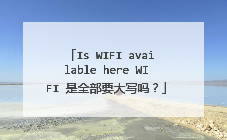 Is WIFI available here WIFI 是全部要大写吗?