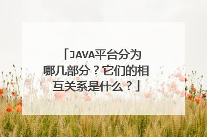 JAVA平台分为哪几部分？它们的相互关系是什么？