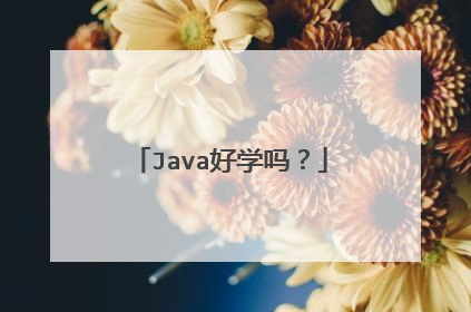 Java好学吗？