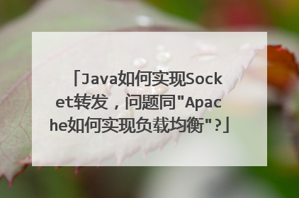 Java如何实现Socket转发,问题同