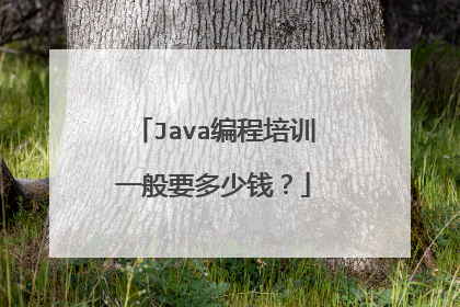 Java编程培训一般要多少钱?