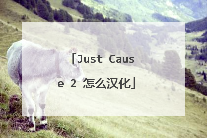 Just Cause 2 怎么汉化