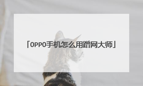 OPPO手机怎么用蹭网大师