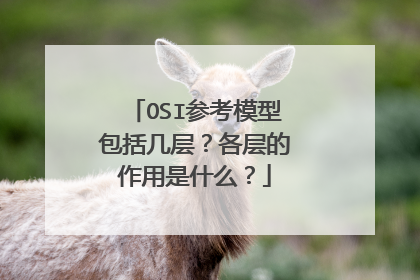 OSI参考模型包括几层？各层的作用是什么？