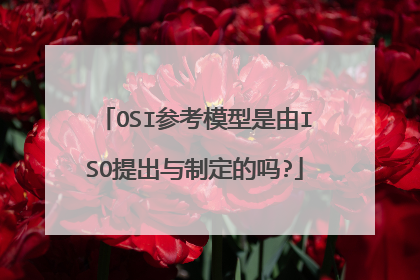 OSI参考模型是由ISO提出与制定的吗?
