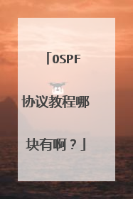 OSPF协议教程哪块有啊？