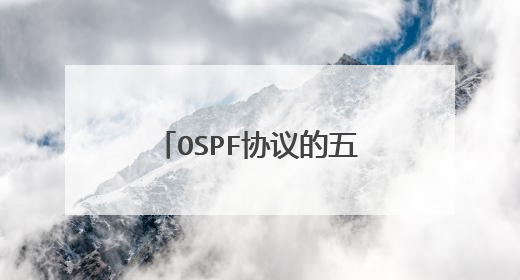 OSPF协议的五种报文七中状态