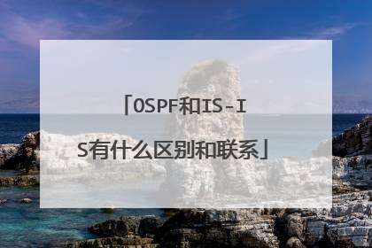 OSPF和IS-IS有什么区别和联系