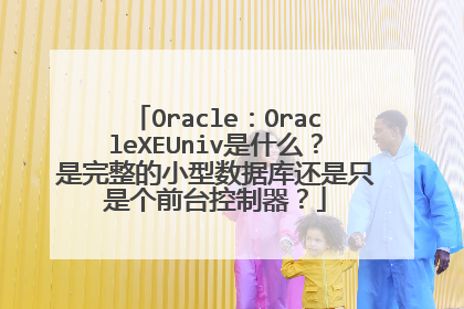 Oracle：OracleXEUniv是什么？是完整的小型数据库还是只是个前台控制器？