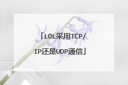 LOL采用TCP/IP还是UDP通信
