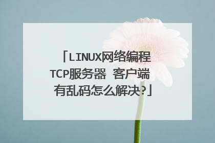 LINUX网络编程TCP服务器 客户端 有乱码怎么解决?