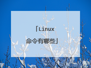 Linux命令有哪些