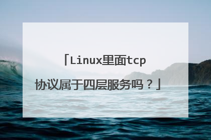 Linux里面tcp协议属于四层服务吗?