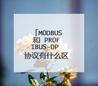 MODBUS 和 PROFIBUS-DP 协议有什么区别,在线等