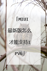 MIUI最新版怎么才能支持IPV6